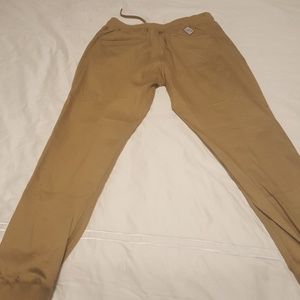 Tan joggers